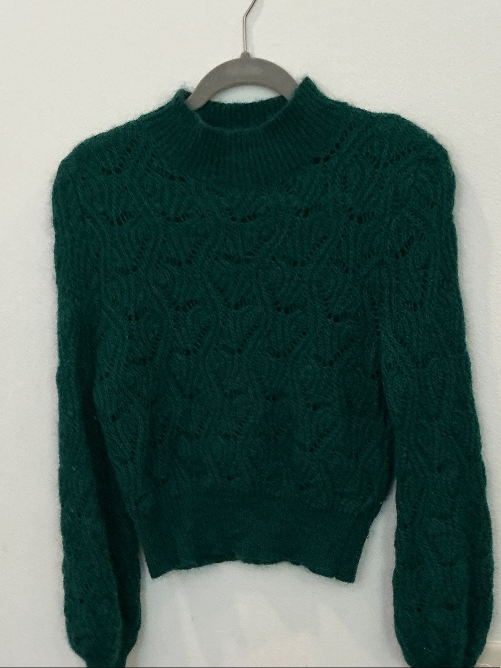 Astr Green open knit  Sweater